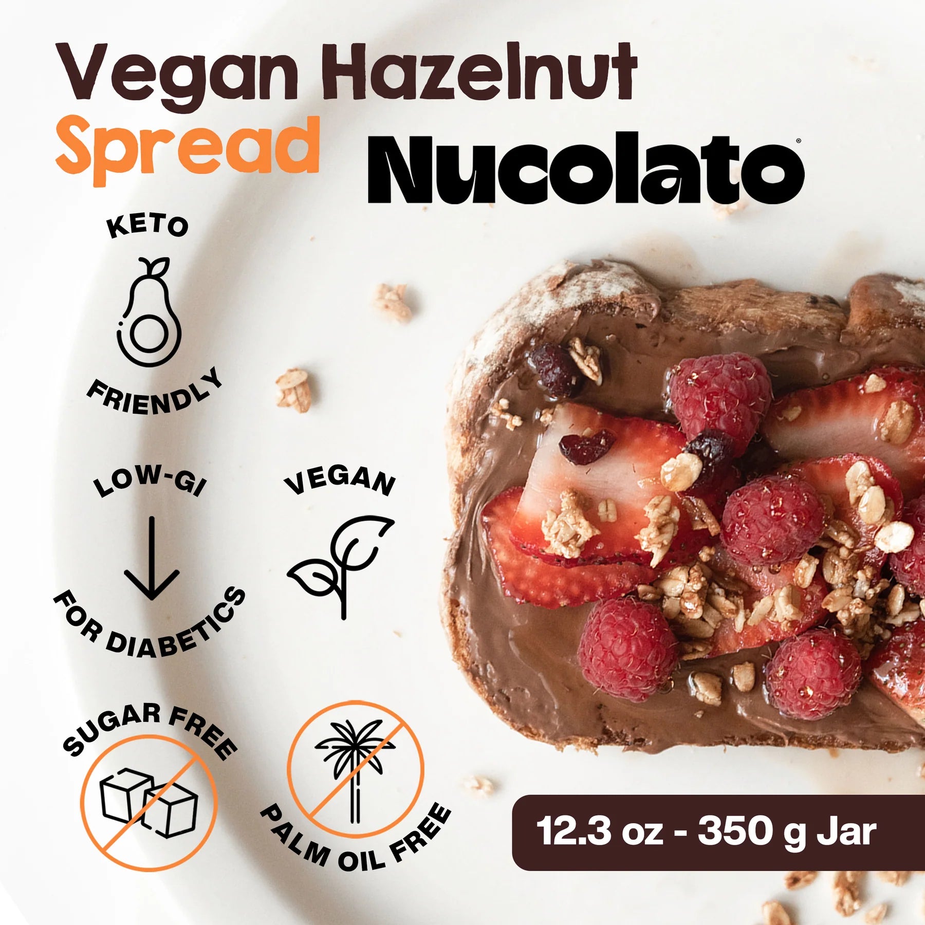 Nucolato Vegan Hazelnut Spread